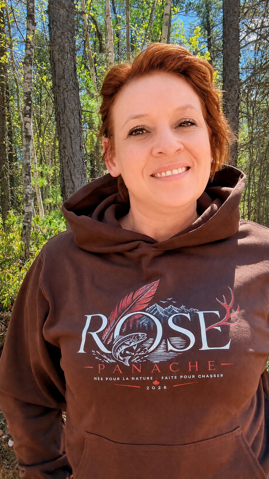 Hoodie brun avec nouveau logo résilience