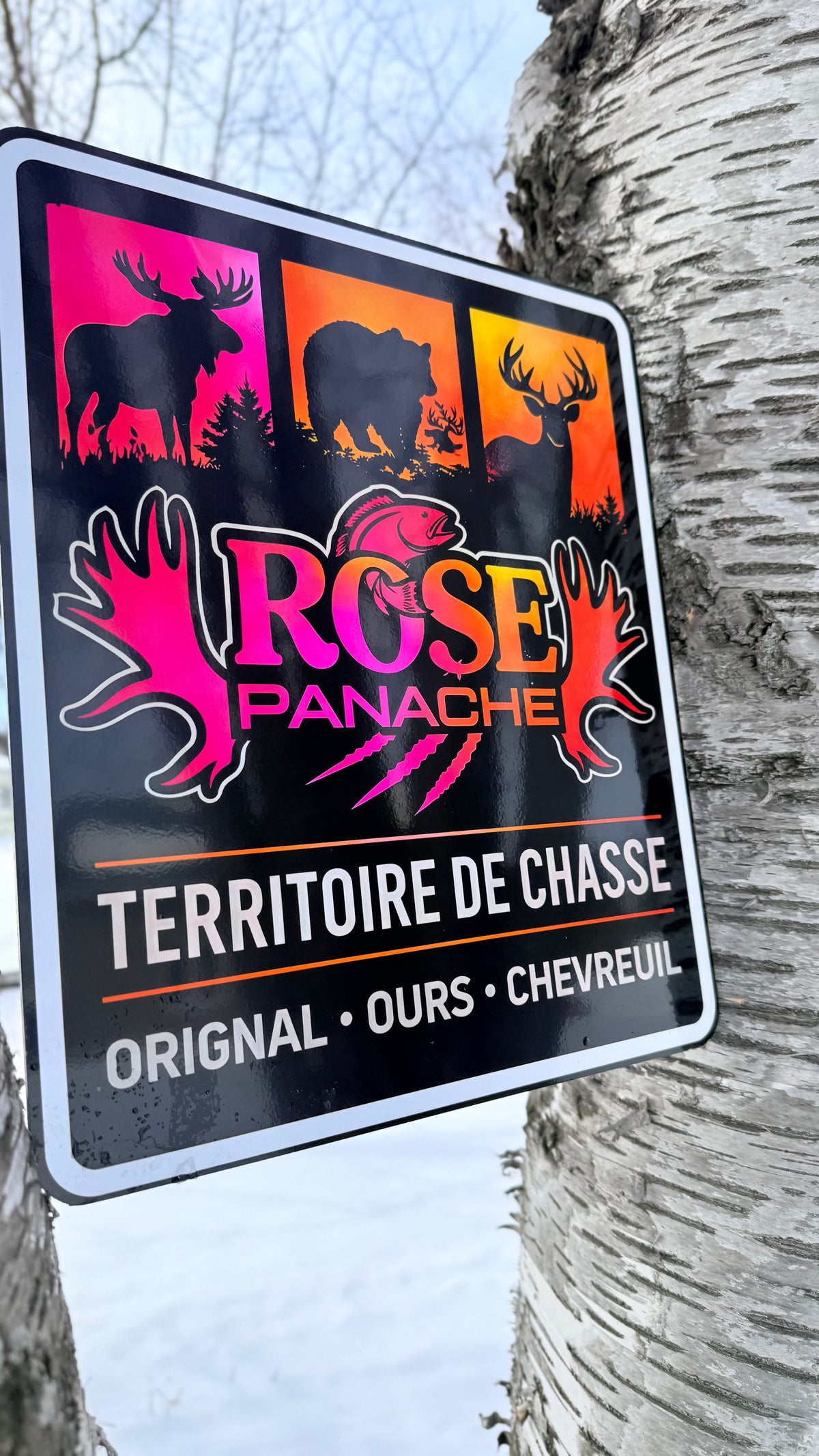Affiche en aluminium  ( Territoire de chasse )